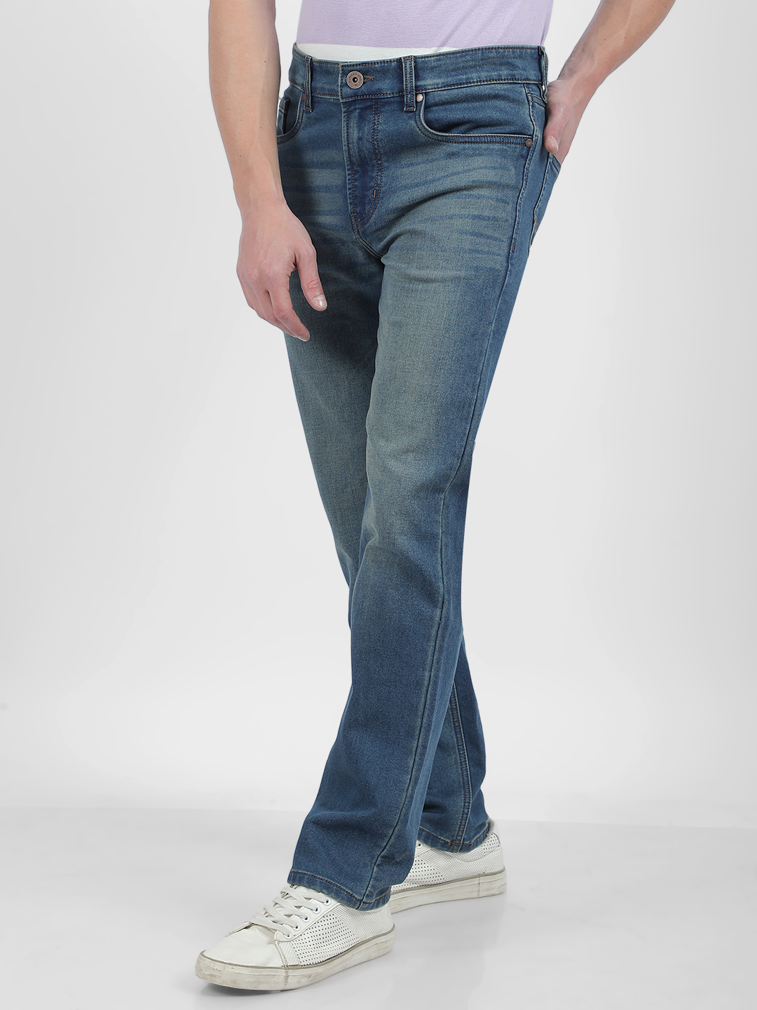 Numero Uno Men Faded Blue Jeans